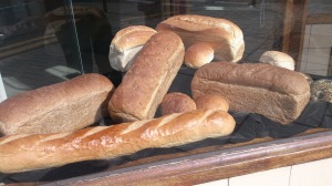 Window display of bread